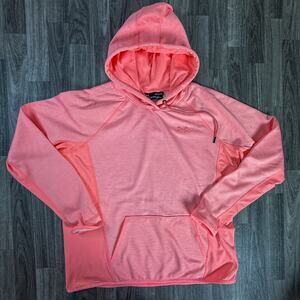 Under Armour ColdGear Loose Pullover Hoodie GG / XL Coral Pink Cold Weather Top
